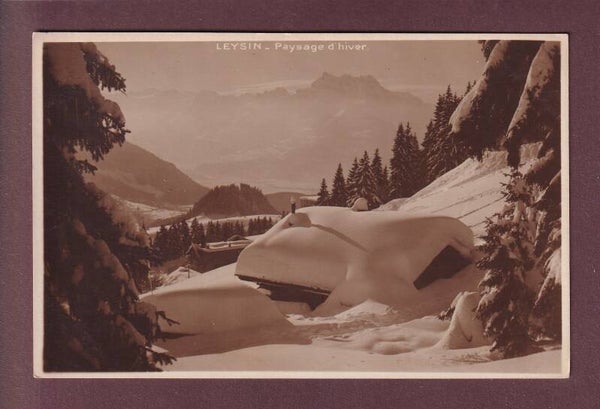 LEYSIN - Paysage d'hiver