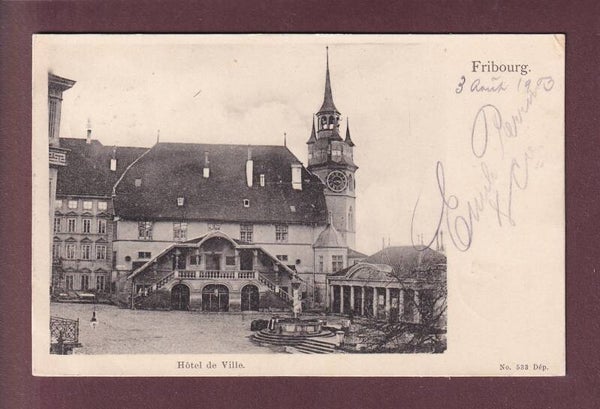 FRIBOURG - Hôtel de Ville - 1903