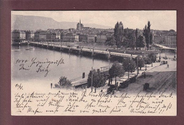 GENEVE - Pont du Mont-Blanc - 1904