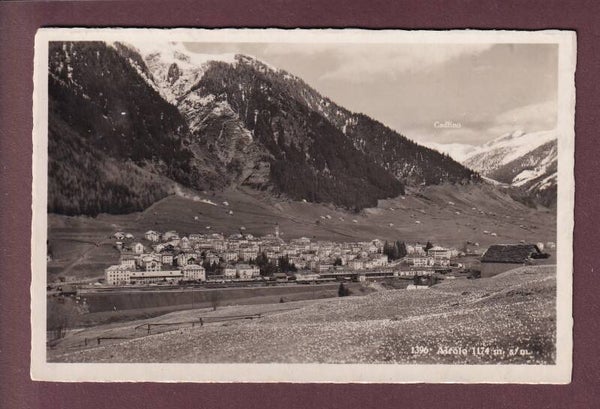 AIROLO - 1933 Bahnstempel