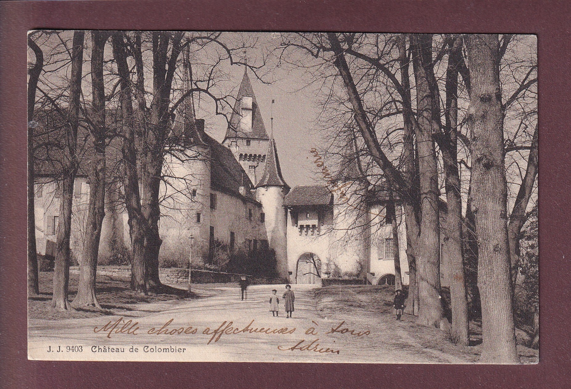 Château de COLOMBIER - 1913 Feldpost