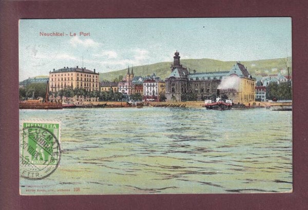 NEUCHÂTEL - Le Port - 1908