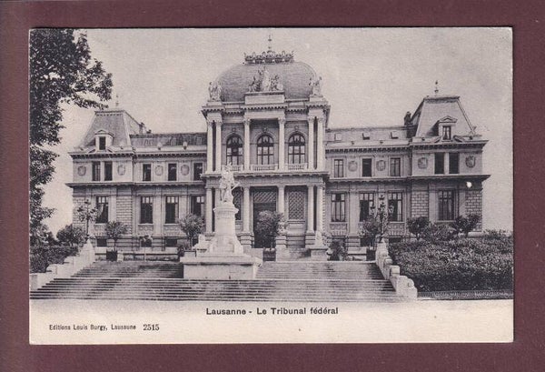 LAUSANNE - Tribunal Fédéral - 1908