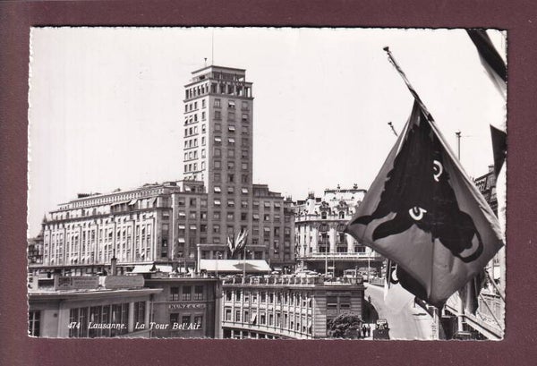 LAUSANNE - Tour Bel-Air - 1955 drapeau Uri
