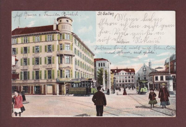 ST. GALLEN - Hechtplatz - Tram - 1905
