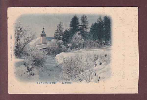 DAVOS - Frauenkirchli - 1900 UPU