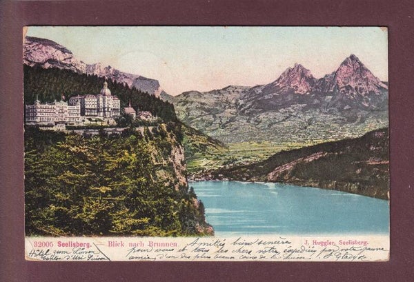 SEELISBERG - Blick nach Brunnen - 1905