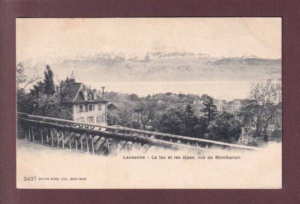 LAUSANNE - Vue de Montbenon - 1903