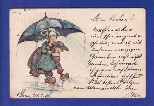 ENFANT - Sous le parapluie // pli d'angle //