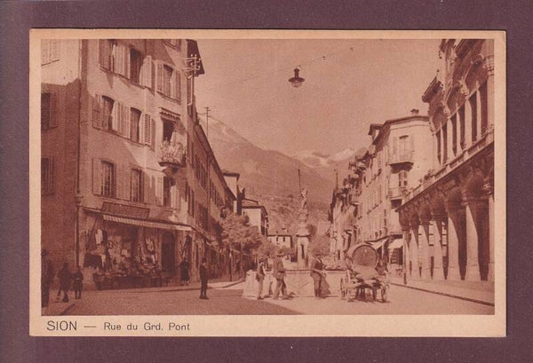 SION - Rue du Grand Pont - Animé