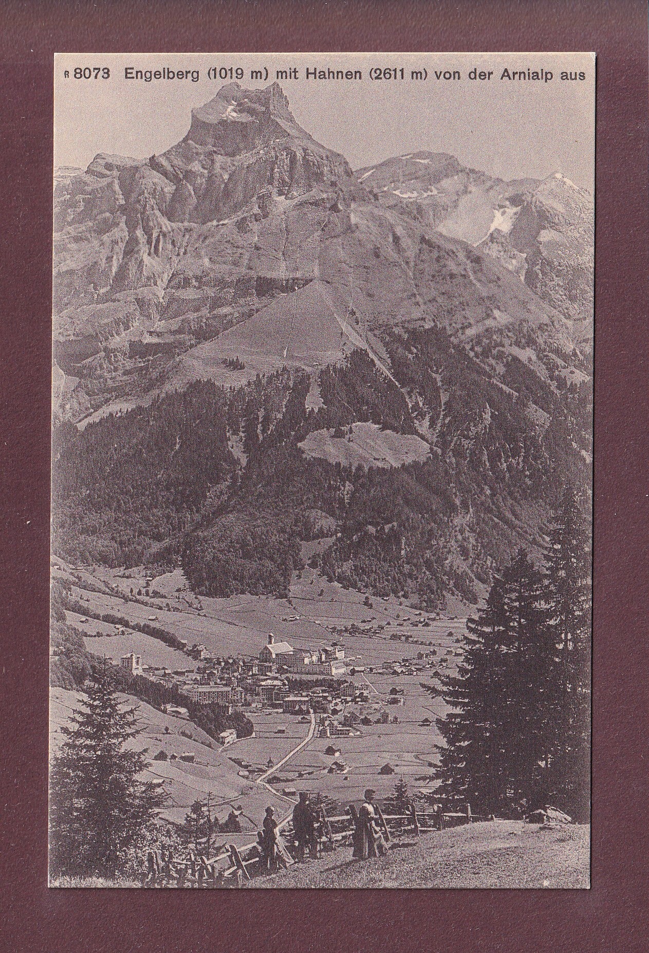 Engelberg - HAHNEN von der Arnialps aus - Leute