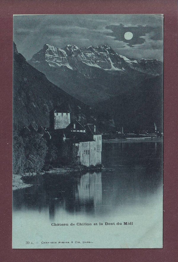 Château de CHILLON - Dents du Midi - Clair de lune