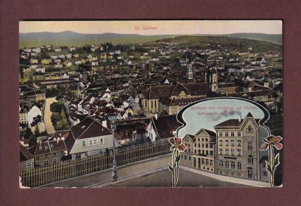 ST. GALLEN - Gallusstrasse - Gasthaus zur Heimat - 1922