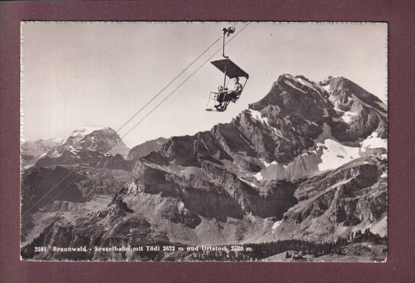 BRAUNWALD - Sesselbahn - Tödi - Ortstock - 1958
