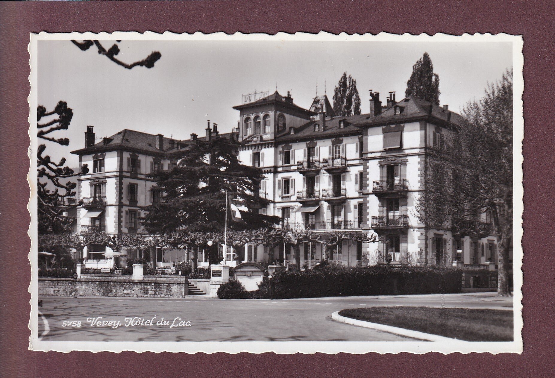 VEVEY - Hôtel du Lac - 1956
