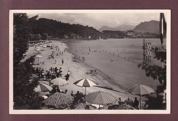 Strandbadleben im Lido LUZERN - 1934