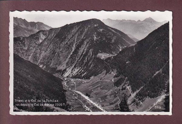TRIENT - Col de la Forclaz depuis le col de Balme - 1947