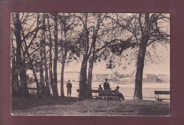 GENEVE - Jardin anglais - 1910
