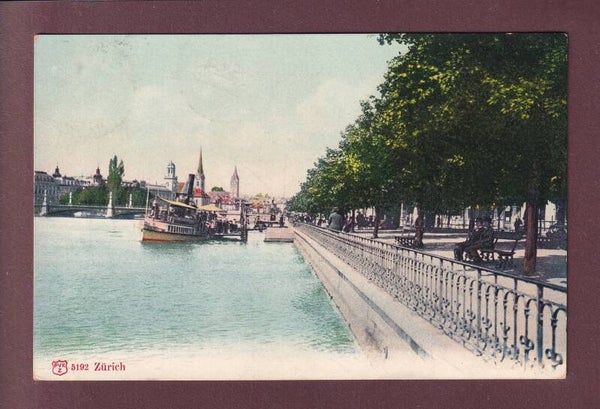 ZÜRICH - Limmat - 1905