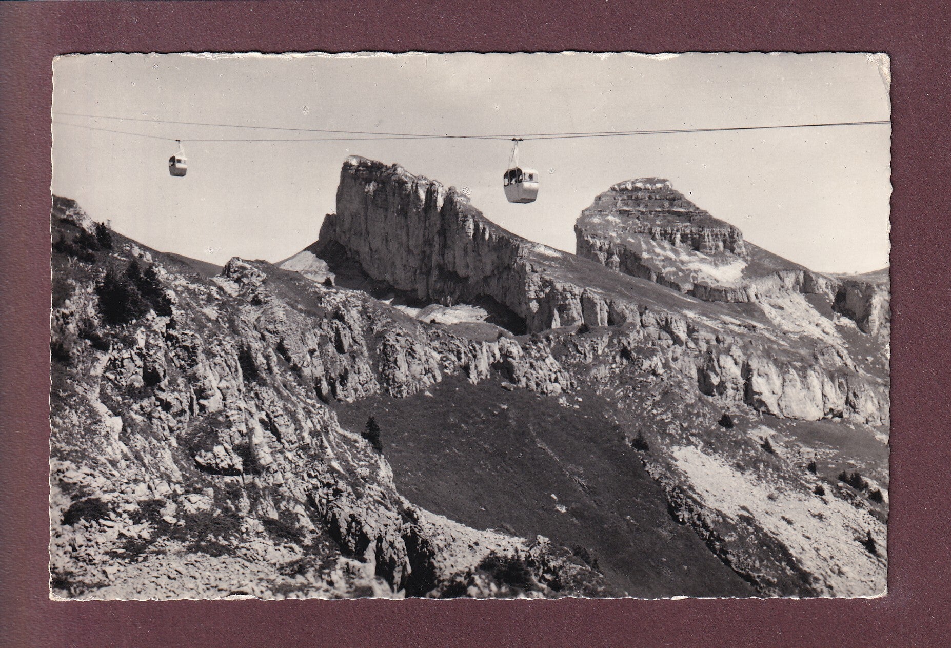 LEYSIN - Téléférique de la Berneuse - 1968
