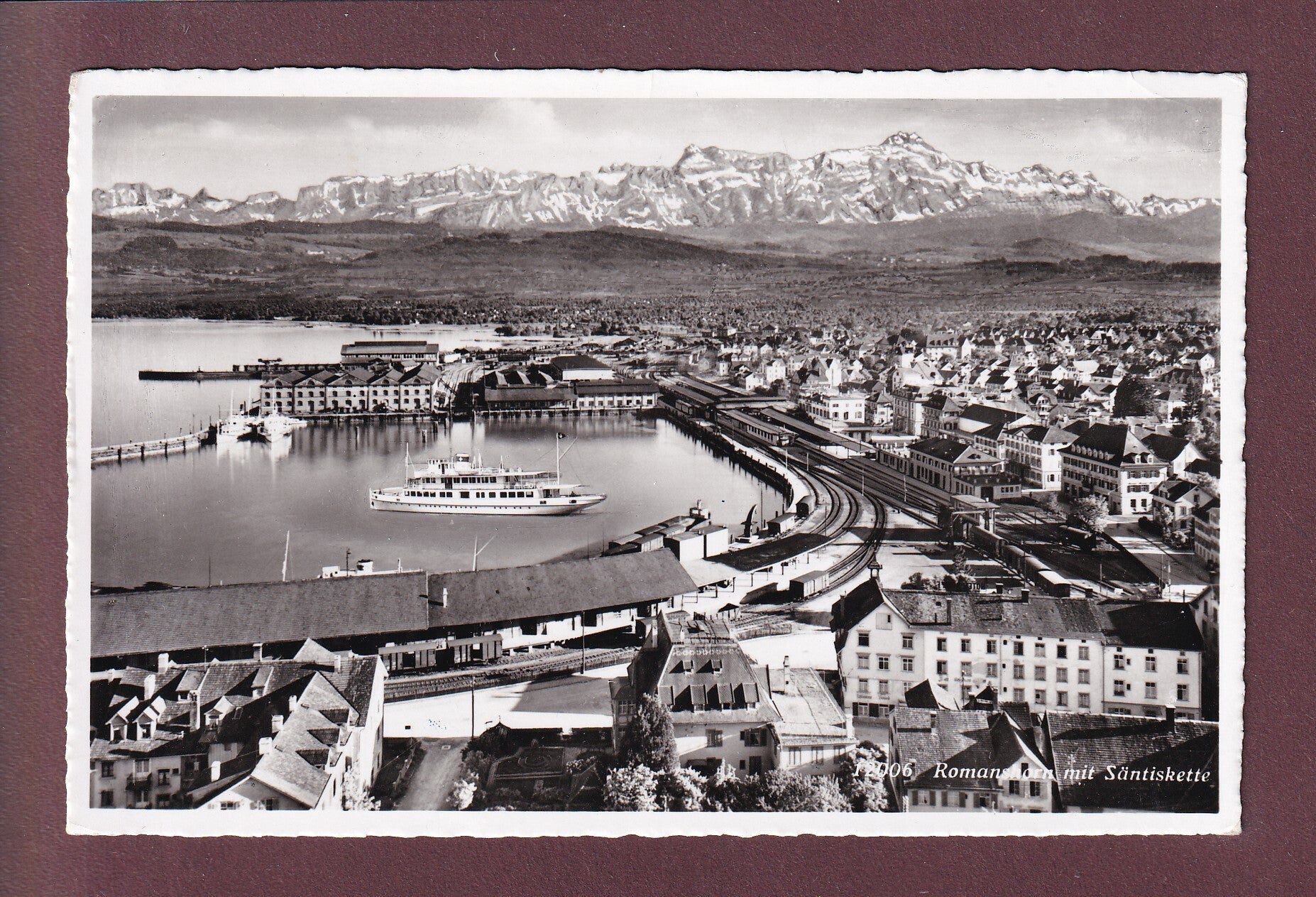 ROMANSHORN - Bahnhof und Hafen - 1953