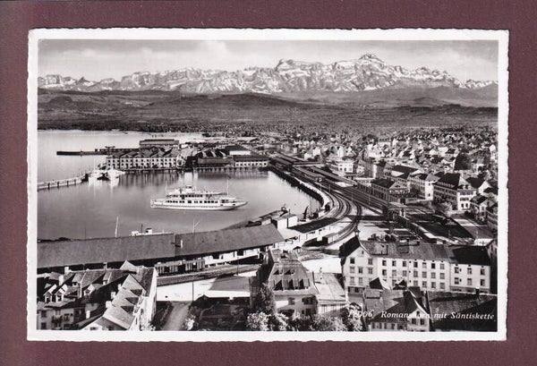 ROMANSHORN - Bahnhof und Hafen - 1953