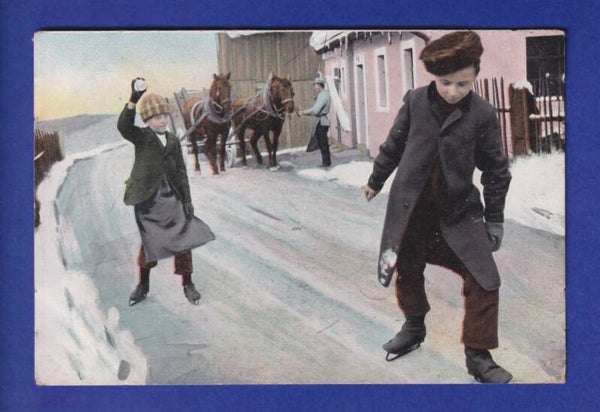 ENFANT - Bataille de boules de neige