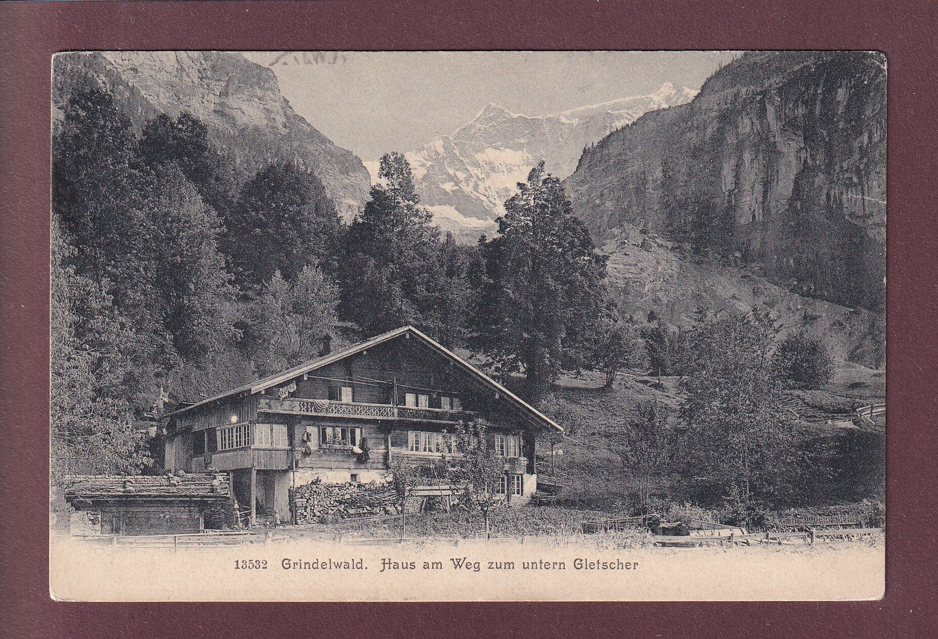 GRINDELWALD - Haus am Weg zum Gletscher - 1906
