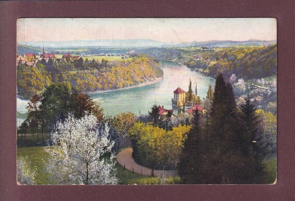 RHEINFALL - Rheintal und Schlösschen Wörth - 1917