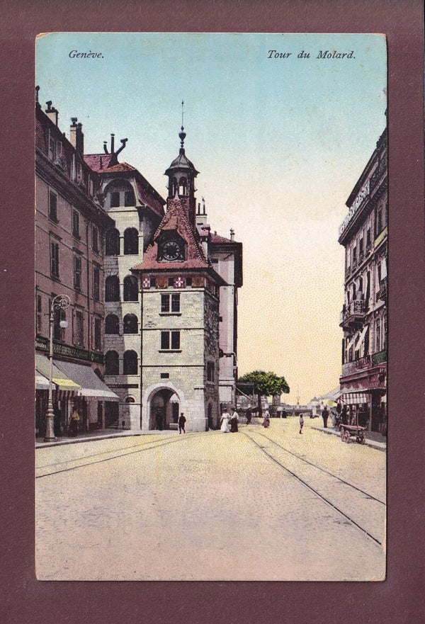 GENEVE - Tour du Molard - 1909 obl. Linéaire