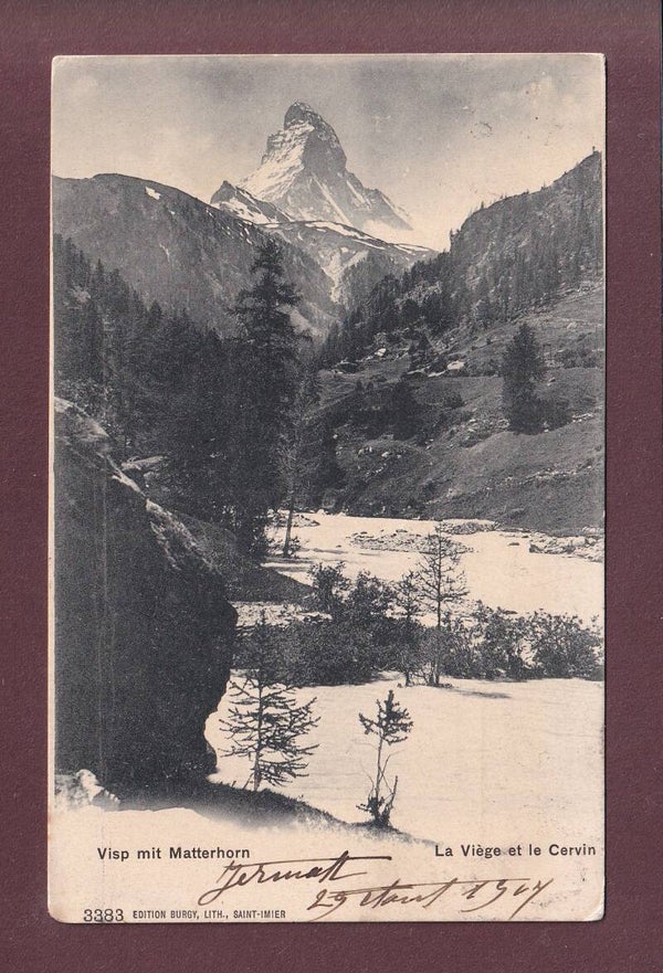 La Viège et le CERVIN - 1907
