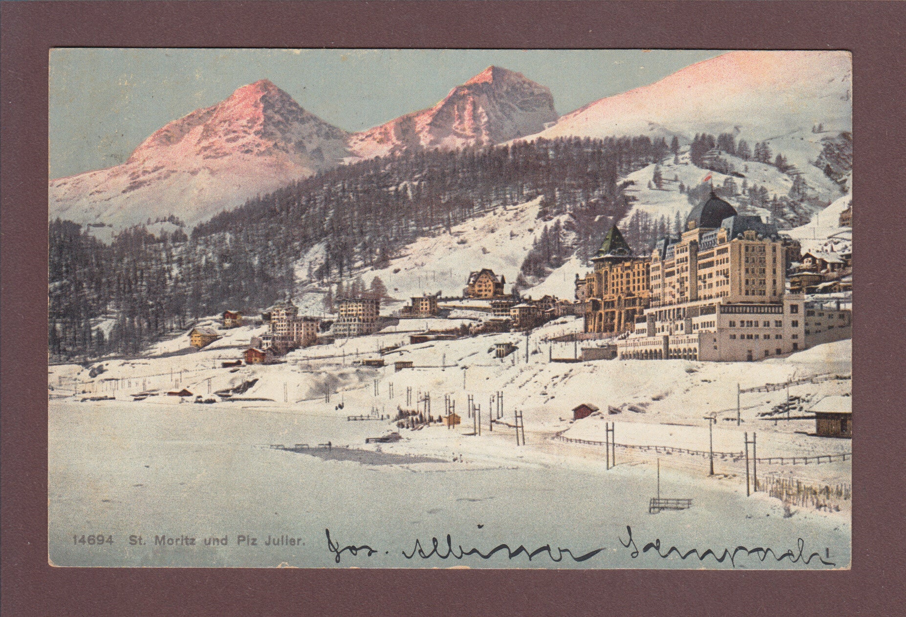 ST. MORITZ - Piz Julier - 1909