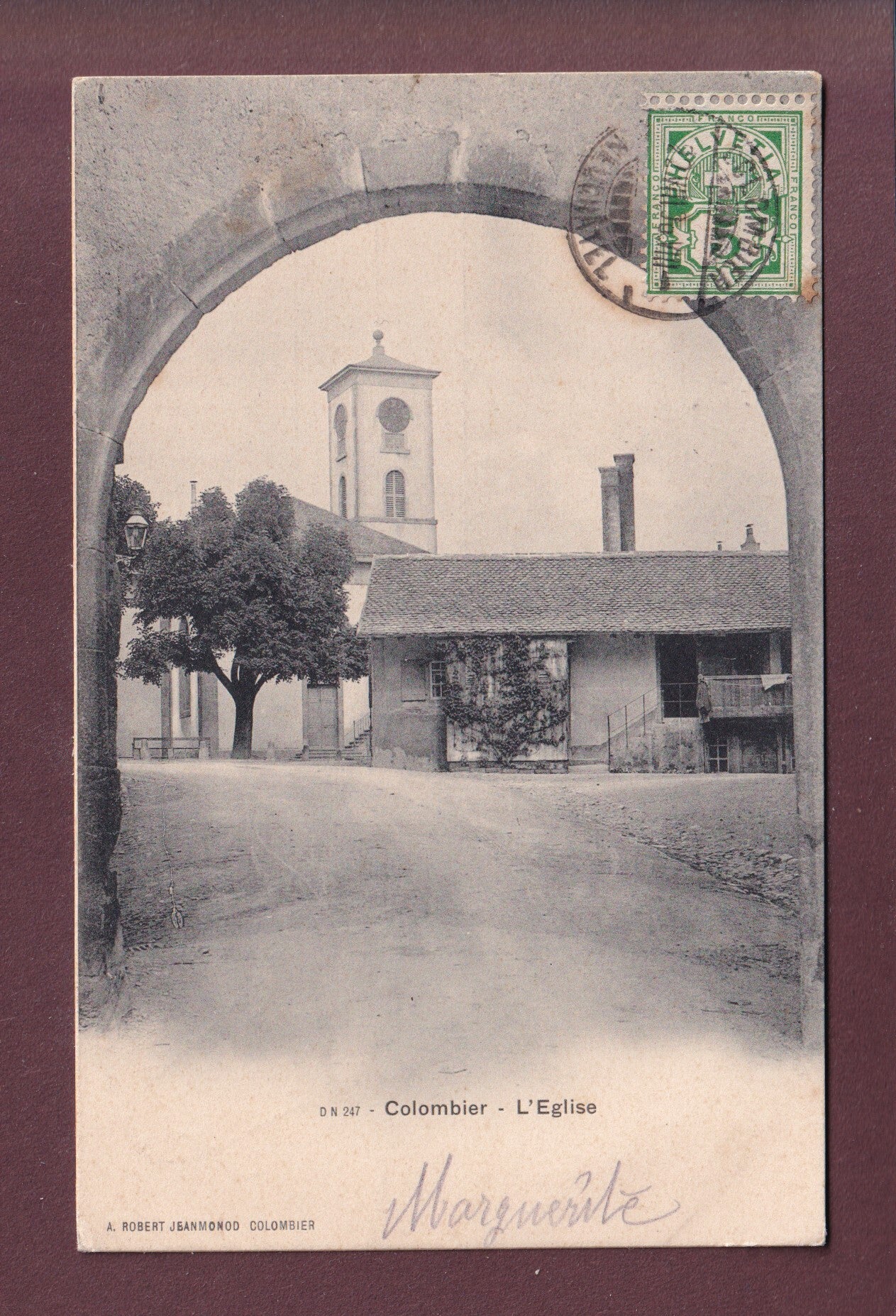 COLOMBIER - Eglise - 1906