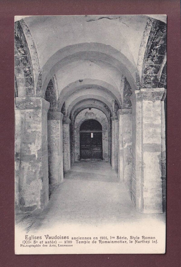 ROMAINMOTIER - Temple - Narthex - 1924