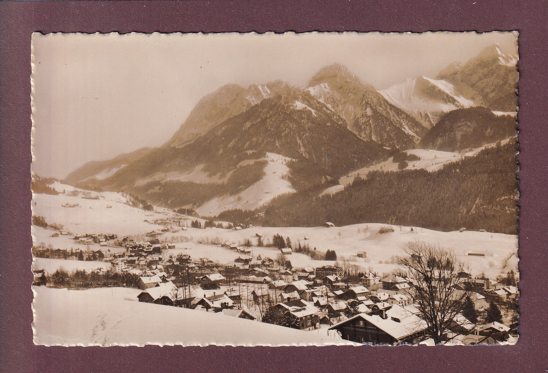 CHÂTEAU D'OEX sous la neige