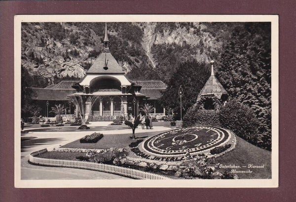 INTERLAKEN - Kursaal - Blumenuhr - 1937