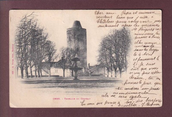 ORBE - Terrasse du château - 1903