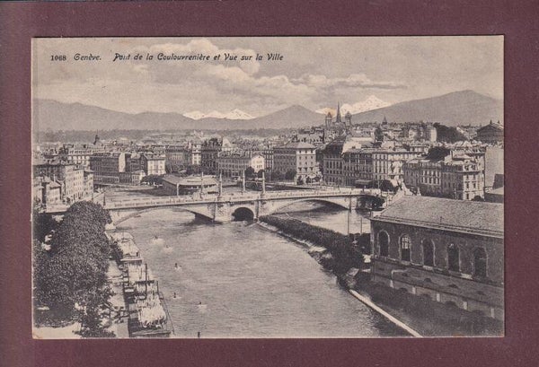 GENEVE - Pont de la Coulouvrenière - 1922