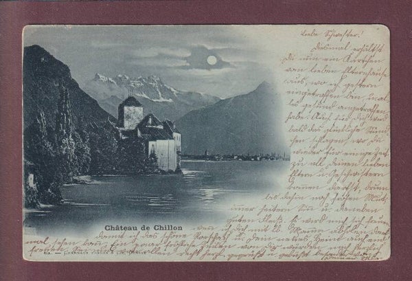 Château de CHILLON - Clair de lune - 1898
