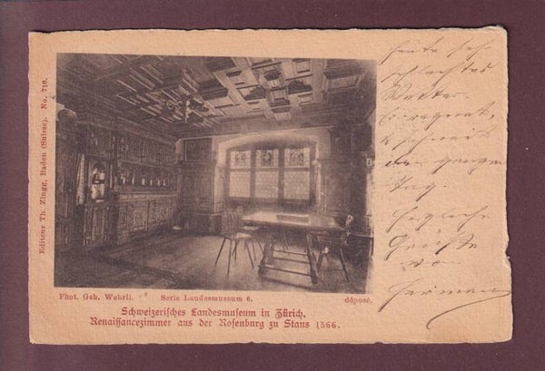 ZÜRICH - Landesmueseum - 1901
