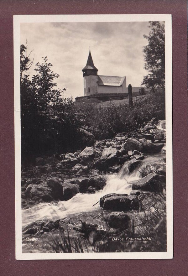 Davos - FRAUENKIRCH - Frauenkirchli - 1932 // Riss //