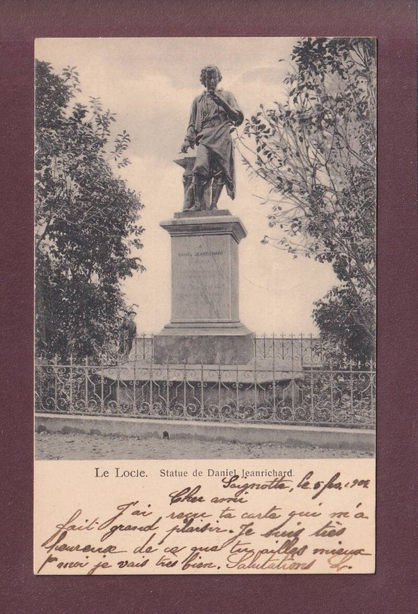 LE LOCLE - Statue Daniel Jeanrichard - 1904