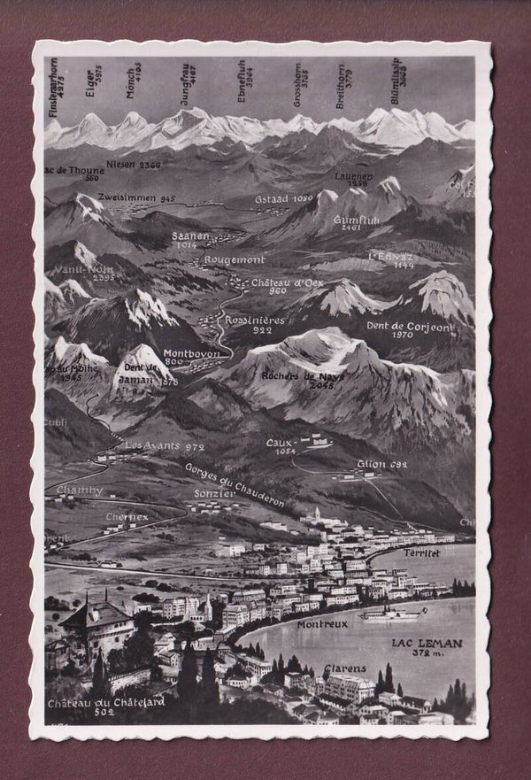 MONTREUX et environs - Vol d'oiseau