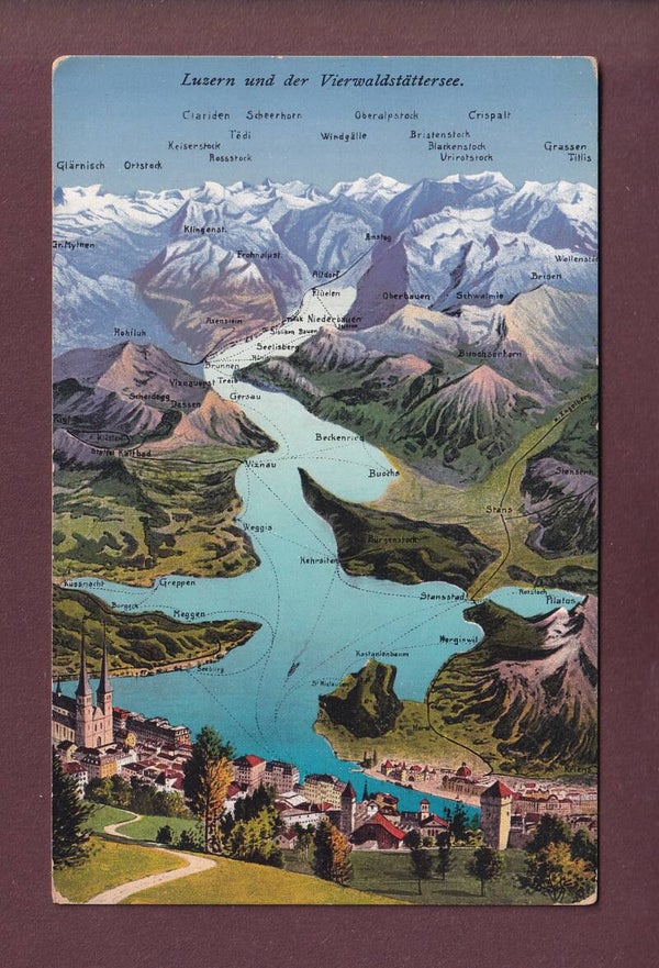 LUZERN und Umgebung - Vogelschau