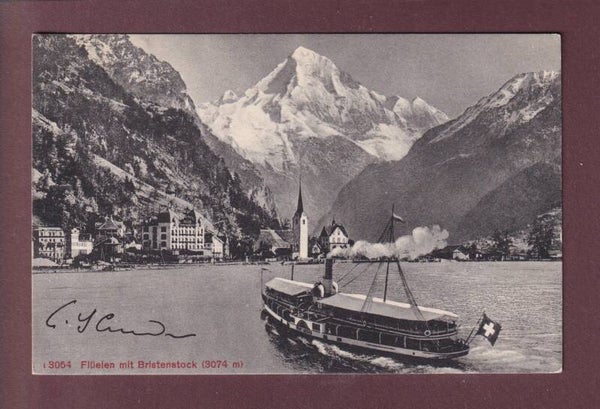 FLÜELEN - Schiff - Bristenstock - 1912