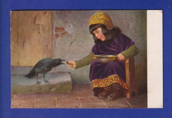 ENFANT - Jeune fille et corneille