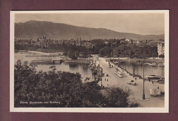ZÜRICH - Quaibrücke - Tram - Uetliberg