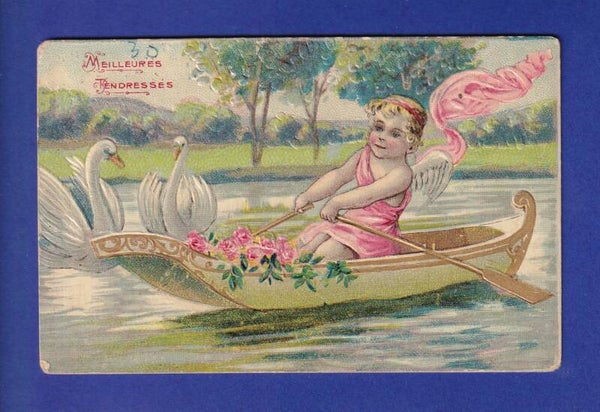 ENFANT - Canoé et cygnes