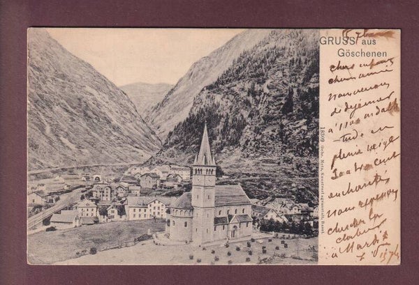 Gruss aus GÖSCHENEN - 1903
