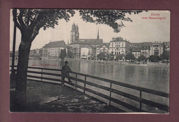 ZÜRICH vom Bauschänzli - 1919